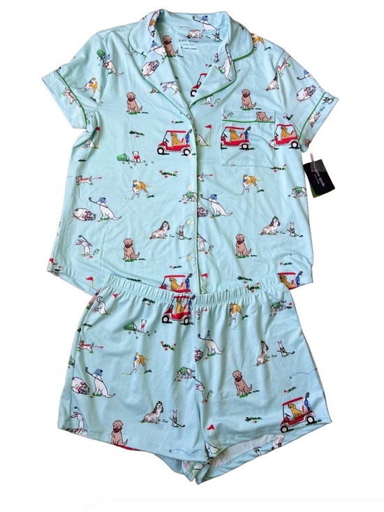 kate spade Other - NWT Kate Spade Dog Golf Themed Short Sleeve Shorty Pajama Set Size L Whimsical